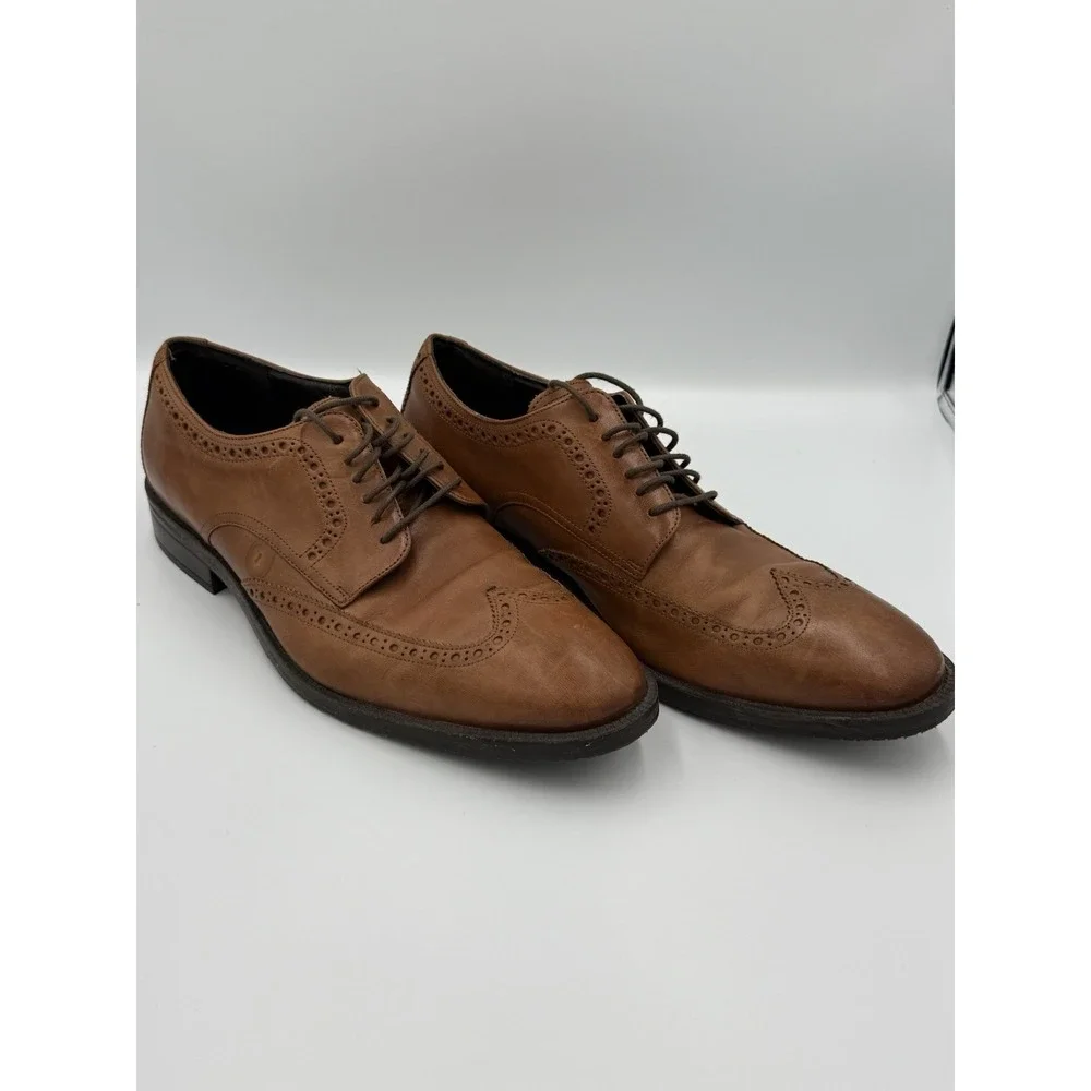 Cole Haan Grand 360 Brown Leather Wingtip Oxford Mens Size 10 M Preppy
